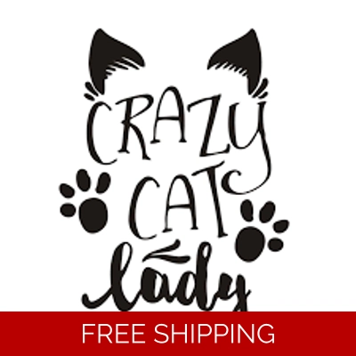 Crazy Cat Lady Die Cut Vinyl Decal sticker Crazy Cat Lady Die Cut Vinyl Decal sticker